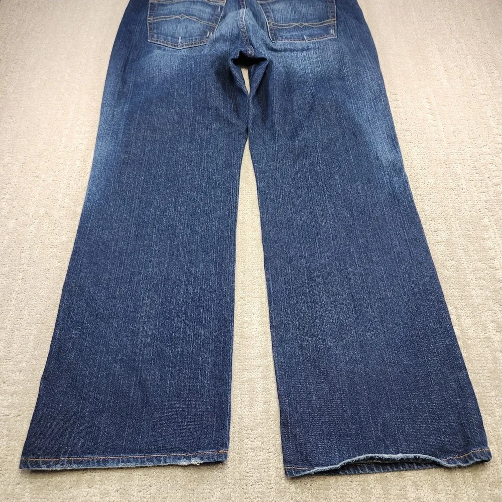Vintage Lucky Brand Jeans Men 34x30 Relaxed Bootcut Baggy Y2K‎ Denim Dark Flight